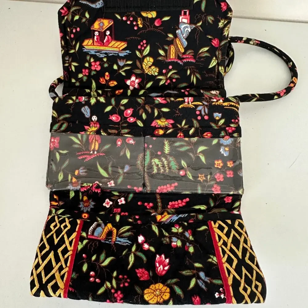 Vera Bradley Vintage Ming Strap Wallet Cotton Lightweight Organizer Crossbody - Picture 10 of 11